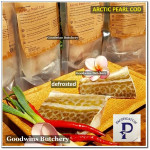 Freshly frozen Pacific Catch ARCTIC PEARL COD FILLETS (price/bag 200g 2pcs)